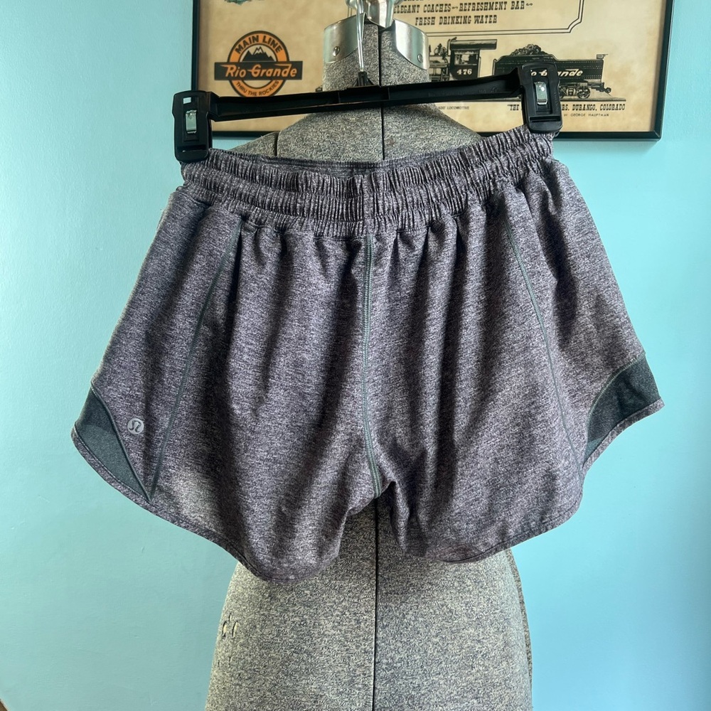 Lululemon Heathered Charcoal Athletic Shorts